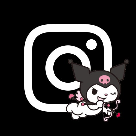 Kuromi Instagram Icon, Kuromi Themed Phone, Sanrio App Icons Kuromi, Kuromi Phone Theme, App Icons Kuromi, Kuromi Aesthetic Icon, Kuromi App Icons, Kuromi Theme, Kawaii Logo