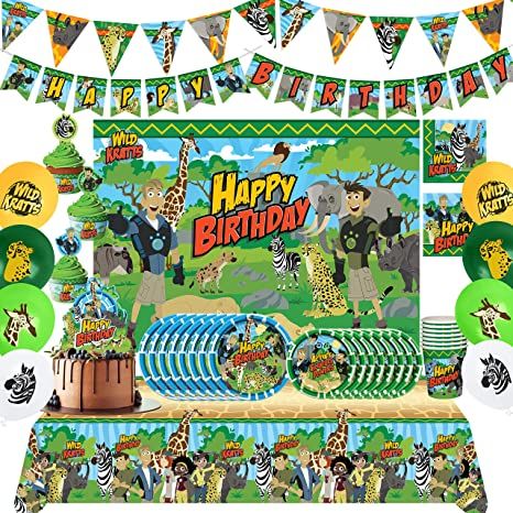 Wild Kratts Birthday Party, Wild Kratts Party, Create An Animal, Jungle Party Decorations, Wild Animals Photography, Wild Kratts, Treasure Gift, Birthday Party Crafts, Pbs Kids