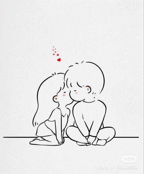 Cute Couple Drawings Cartoon Easy, Love Cartoon Couple Drawing, Cute Couple Doodles Easy, Easy Couple Drawings, Couple Easy Drawing, Cute Couple Drawings Easy, Cute Couple Art Doodle, Couple Drawing Easy, Mini Drawings Love