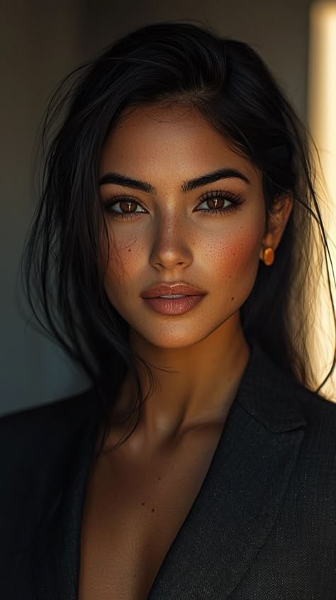 Character Inspiration Female, Long Face Hairstyles, Face Photography, Long Faces, Book Character, Character Portraits, Trendy Hairstyles, Character Inspo, Brown Eyes