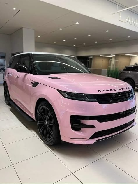 Pink Range Rovers, Dream Cars Range Rovers, Preppy Car, Dream Cars Mercedes, Girly Car, Lux Cars, Car Goals, Classy Cars, Pink Car