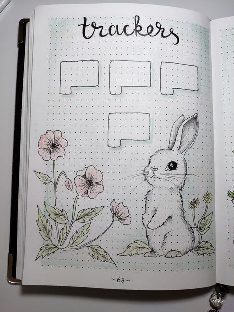 My bullet journal - June - Trackers - Rabbit theme Easter Bullet Journal, April Bujo, Journal June, 2024 Journal, April Bullet Journal, Rabbit Theme, March Bullet Journal, Bulletin Journal, Bullet Journal Month