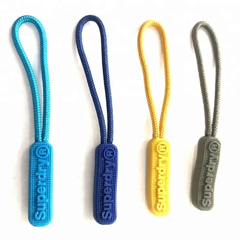 Bulk Decorative Custom Made Silicone Rubbery Zipper Puller ... Backpack Outfit, 타이포그래피 포스터 디자인, Corporate Wear, Zip Puller, Sportswear Fashion, Clothing Details, Waterproof Bags, Tag Design, Zipper Pulls