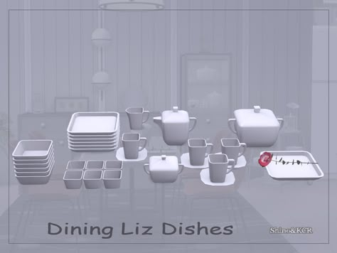 Sims 4 Dishes, Sims 4 Cc Furniture Kitchen Counters, Sims4 Kitchen Cc, Sims 4 Kitchen Clutter, Sims Decor, Cc The Sims 4, Sims Memes, Sims 4 Kitchen, Sims 4 Clutter