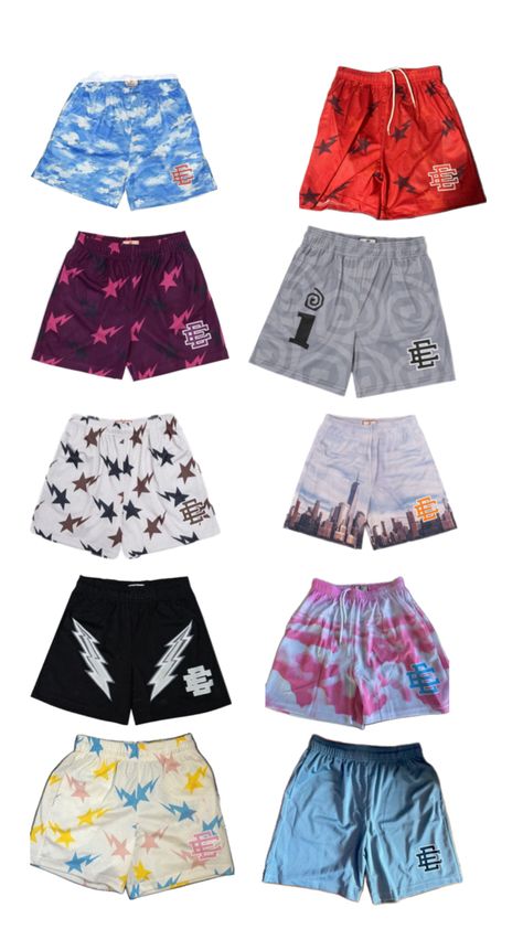 Eric Emanuel Shorts Outfit, Hooper Fits, Basketball Essentials, Outfit At Home, Basketball Drip, Basketball Fits, White Nike Socks, Glow Up Routine, Eric Emanuel Shorts