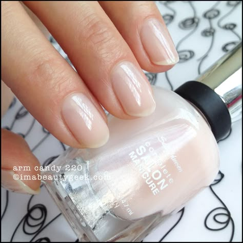 Sheer Nail Polish, Opi Nail Polish Colors, Sally Hansen Nail Polish, Sheer Nails, Sally Hansen Nails, Nude Nail Polish, Nail Tip, Neutral Nails, Makati