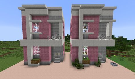 9 years ago this Minecraft build was shared with our community. Today, you're looking at it. Wonder if bubb13p0p remembers? Modern Townhouse, Minecraft Map, Minecraft Inspo, Willis Tower, Minecraft, Wonder, Map, Building, Pink