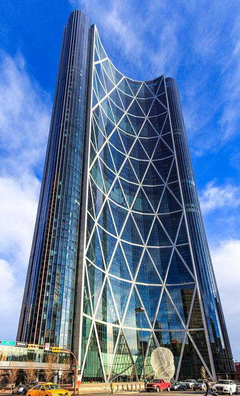 https://flic.kr/p/P4Jzmb | Bow Tower | Tall of Bow Tower in Calgary Downtown. Calgary Downtown, Architecture Portfolio Design, Norman Foster, Building Facade, Architecture Portfolio, City Photography, Riyadh, Facades, Portfolio Design