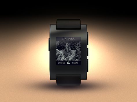 Pebble E-Paper Watch vs Memoto Watch Face Design, Pebble Watch, Wearable Computer, Paper Watch, Bath Products, Face Design, Watch Faces, User Experience, Digital Watch