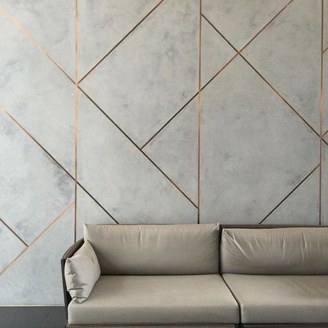 Who Doesn’t Love A Good Accent? | The 10 Best Accent Wall Ideas Vstupná Hala, Tv Fal, Urban Interiors, Brushed Copper, Interior Modern, Wall Finishes, Wall Cladding, Home Design Decor, Wall Patterns