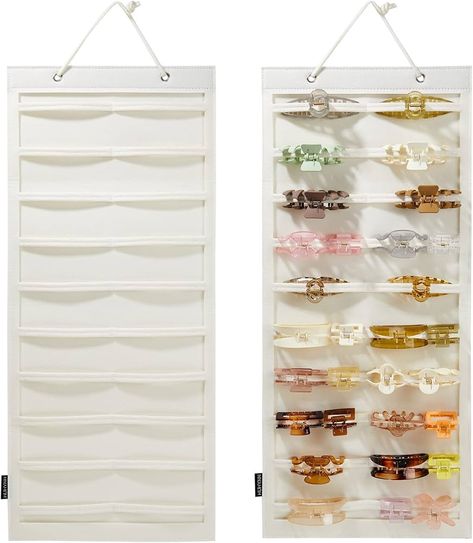 Amazon.com: HUHYNN Hanging Hair Claw Clips Organizer, Claw Clips Organizers and Storage for Women Girls, Hair Claw Clips Holder for Wall, Door, Closet(NO ACCESSORIES INCLUDED) (Black) : Home & Kitchen Closet Storage Accessories, Beige Jewelry, Hair Claw Clips, Jewelry Organizers, Wall Door, Claw Clips, Ceiling Fan In Kitchen, Bath Fixtures, Hair Claws & Clips