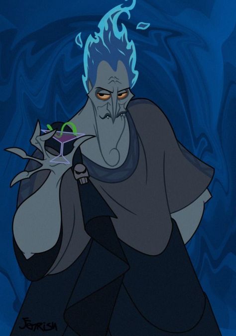 Evil Cartoon Characters, Hades Hercules, Eevee Wallpaper, Hercules Disney, Goth Disney, Disney Hercules, Evil Villains, Concept Art Character, Pinturas Disney