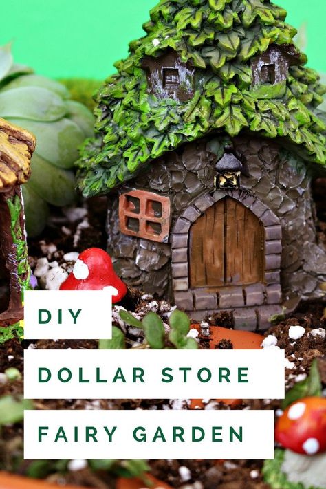 15 MINUTE DOLLAR STORE FAIRY GARDEN PEDESTAL #crafts #fairygarden #dollarstorecrafts Dollar Store Fairy Garden, Garden Pedestal, Kids Fairy Garden, Indoor Fairy Gardens, Fairy Garden Furniture, Fairy House Diy, Fairy Garden Crafts, Fairy Garden Designs, Fairy Furniture