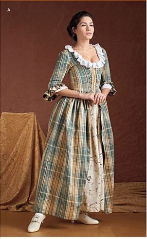 Pioneer Costume, Scottish Costume, Colonial Dress, Tule Rok, 18th Century Dress, Metal Dress, 18th Century Costume, Century Dress, Costume Sewing Patterns