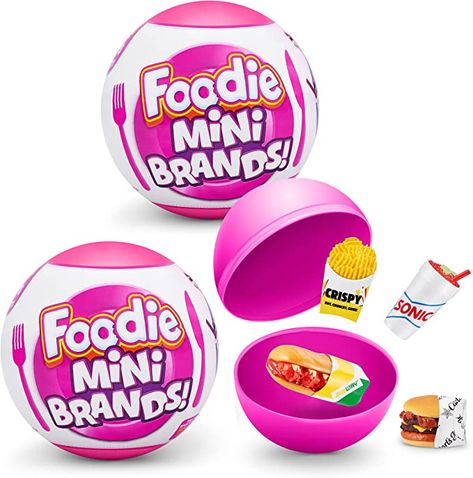 ​​﻿﻿﻿﻿​﻿Amazon.com: 5 Surprise Foodie Mini Brands (2 Pack) by ZURU, Mystery Capsule Real Miniature Brands Collectable Toy, Collectibles, Fast Food Toys and Shopping Accessories : Toys & Games Shopping Accessories, Tgi Fridays, Mini Brands, Drinks Machine, Food Toys, Tiny Food, Color Crafts, Mini Things, Mini Foods