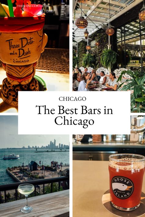 The Best Bars in Chicago: Cocktail Bars, Craft Breweries & Beer Gardens Chicago Cocktail Bars, Chicago Cocktail, Chicago Coffee, Brewery Bar, Chicago Travel Guide, Chicago Vacation, Chicago Bars, Adventurous Honeymoon, Best Cocktail Bars