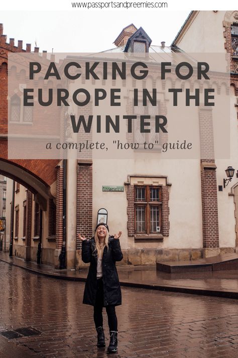 A how to guide for packing for Europe in the winter time. Europe In The Winter, Europe Winter Packing, Packing List For Europe, Packing Advice, Europe In Winter, Europe Winter Travel, Europe Packing, Italy Winter, Germany Christmas