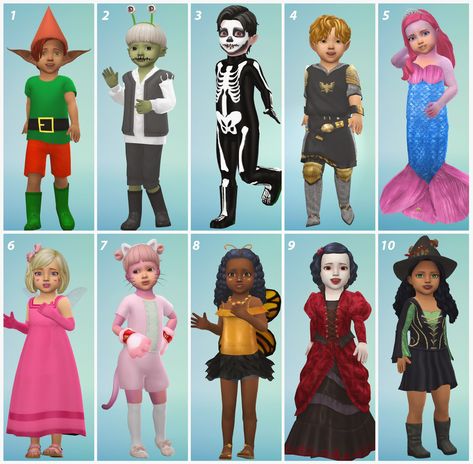 Hi! This may be a bit of a niche request so if you... : MMFINDS Sims 4 Halloween Cc, Sims Halloween Costume, Sims Costume, Sims 4 Halloween, Best Sims 4 Cc, Sims 4 Poses, Around The Sims 4, Sims 4 Toddler Clothes, Sims Pets