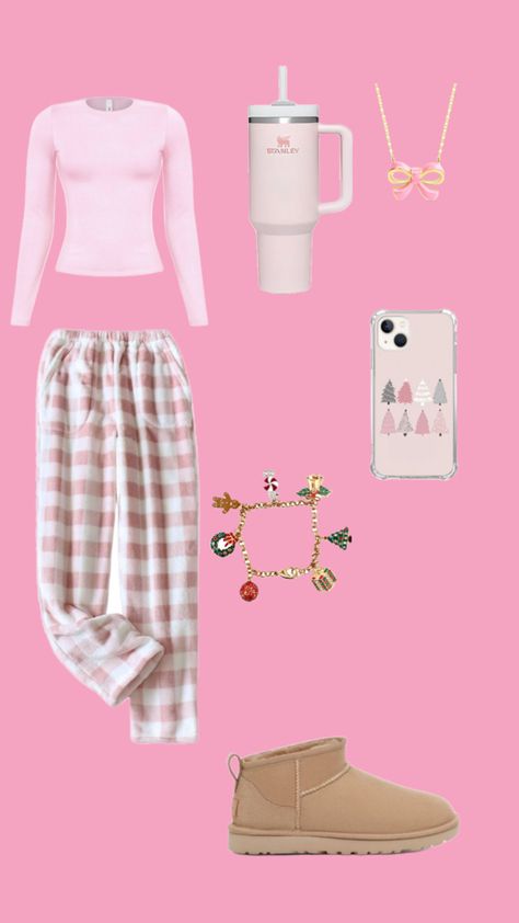 Pink plaid pants Pink Plaid Pants Outfit, Check Pants Outfit, Pink Plaid Pants, Pajama Pants Outfit, Plaid Pants Outfit, Cute Clothes Ideas, Christmas Fits, Check Pants, Plaid Pajama Pants