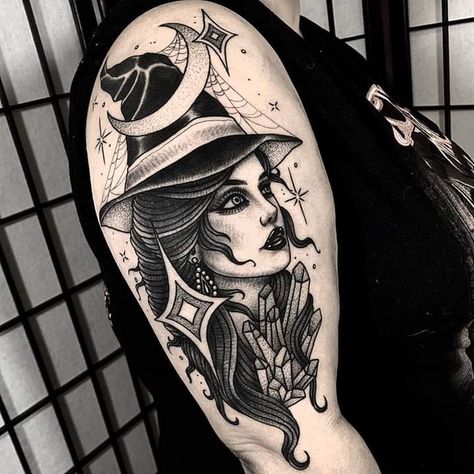 Casket Tattoo, Witch Aesthetic Tattoo, Black Casket, E.t Tattoo, Witchcraft Tattoos, Witch Tattoo, Spooky Tattoos, Halloween Tattoo, Top Tattoos