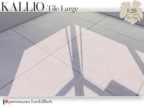 The Sims Resource - Kallio Tile Large Sims 4 Floors Cc, Sims 4 Floor Cc, Large Floor Tiles, Modular Tile, Elegant Tiles, White Tile Floor, Rough Wood, Tile Panels, Game Codes