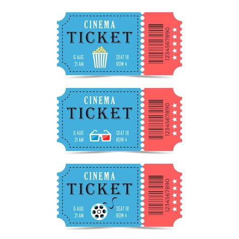 Cinema Ticket Template, Blank Ticket Template, Movie Ticket Template, Cinema Ticket, Ticket Template, Golden Ticket, Movie Tickets, Easy Watercolor, Concert Tickets