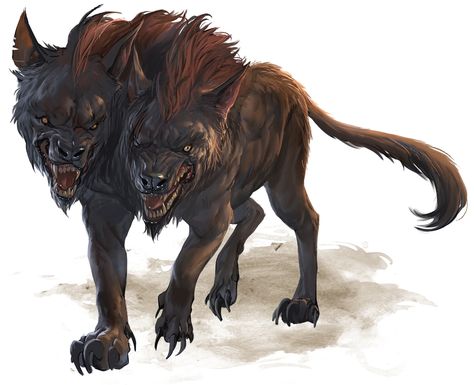 Monsters for Dungeons & Dragons (D&D) Fifth Edition (5e) - D&D Beyond Demon Dog, D D Monsters, Dnd Monsters, Fantasy Beasts, Fantasy Monster, Monster Design, Creature Concept, Monster Art, Magical Creatures