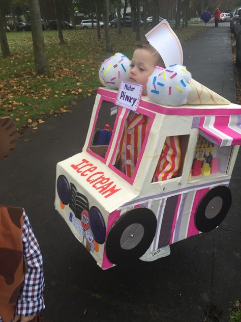 Ice Cream Truck Box Car, Cardboard Box Ice Cream Truck, Transportation Parade, Kindy 500, Cardboard Cars, Box Ice Cream, Cardboard Box Car, Craft Therapy, Valentine Card Box