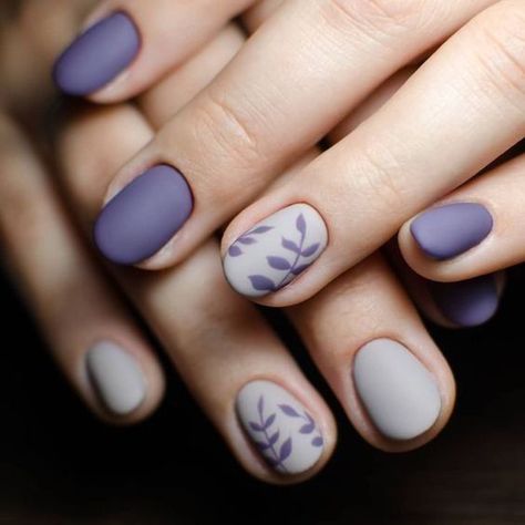 Pastel Nail Art, Super Nails, Floral Nails, Chic Nails, Short Acrylic Nails, Manicure E Pedicure, Purple Nails, Nail Manicure, Trendy Nails