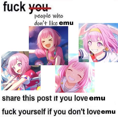 Emu Otori Memes, Emu Pfp, Emu Otori Icons, Emus Funny, Otori Emu, Emu Otori, Vocaloid Funny, Having No Friends, Colorful Stage