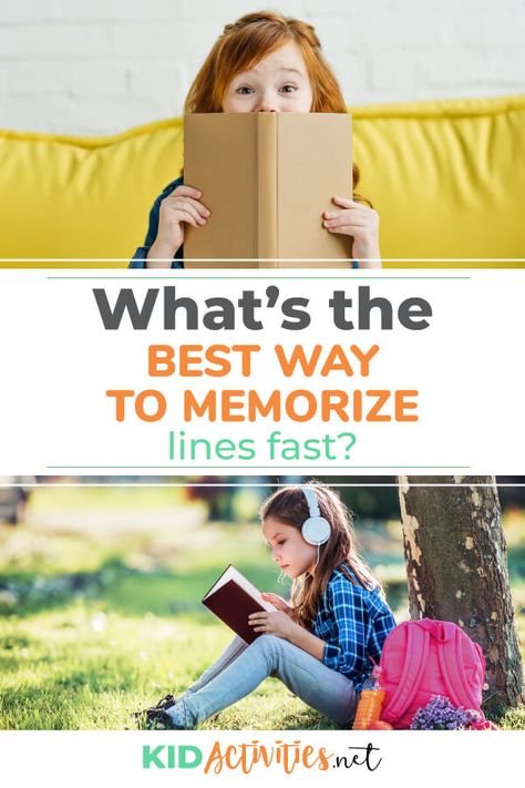 What's the best way to memorize lines fast? Here are 10 tips to help you with your audition or play. How To Memorize Lines Fast, Tips For Memorizing Lines, Ways To Memorize Things Fast, How To Memorize Lines For A Play, How To Memorize Lines, Memorizing Lines, Fast Learner, Fun Lesson Plans, Games To Play With Kids