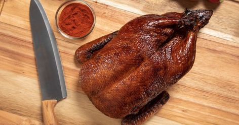 Roasted Whole Duck - Basic Recipe for Crispy Skin | Maple Leaf Farms Duck Recipes Whole, Smoked Goose, Roasted Duck Recipes, Duck Recipe, Grilled Roast, Roast Duck, Orange Sauce, Duck Recipes, Big Green Egg