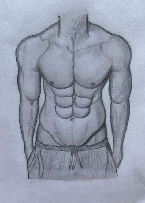 How To Draw Abs, Male Body Drawing, Human Body Drawing, Drawing Ideas List, Man Sketch, Body Drawing Tutorial, Boy Drawing, Human Drawing, Figure Sketching