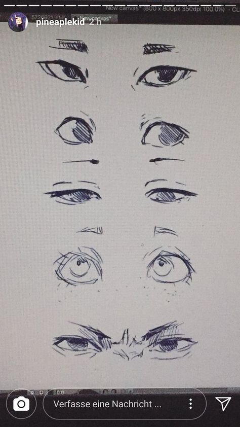 Different Types Of Eyes, Types Of Eyes, Drawing Expressions, Anime Eye Drawing, Arte Sketchbook, Anatomy Drawing, Sketchbook Art, Anime Drawings Tutorials, Drawing Tutorials