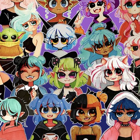 Take a look at all of the Happys Charms drawings from 2020! Happy Charms Art Drawing, Pfp Artwork, Doma Pfp, Happy Charms, Oc Drawings, Cute Kawaii Drawings, Fan Art Drawing, Animated Drawings, Original Character