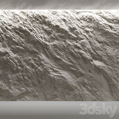 Rock wall 5 - Stone - 3D model 3d Stone Wall, Stone Texture Wall, Stone Wall Texture, Rock Panel, Stone Wall Panels, Stone Wall Design, Stone Wall Art, Cement Walls, Rock Textures