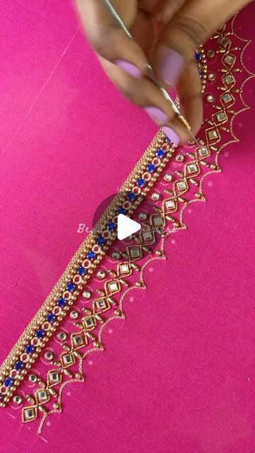 Basic Pattern Making, Lakshmi Pendant, Model Blouse, Sugar Beads, Basic Pattern, Latest Model Blouse Designs, Blouse Measurement, Aari Embroidery, Blouse Models