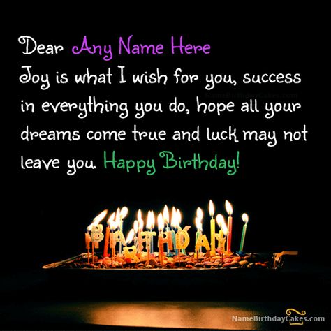 write name on Lovely Birthday Wish picture Birthday Cake With Wishes, Happy Birthday Wishes With Name, Diy Gifts For Friends Birthday, Hbd Wishes, Birthday Sayings, Birthday Card With Name, Birthday Wishes For Kids, Birthday Wishes With Name, Happy Anniversary Cakes