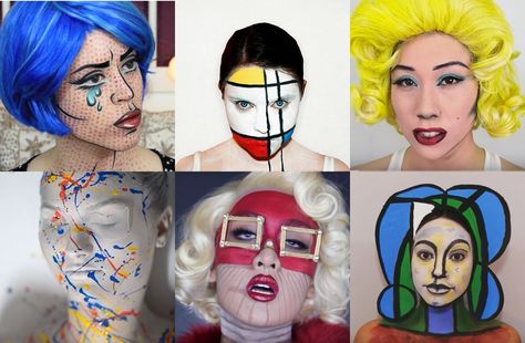 Halloween Costumes Artist, Art Inspired Costumes, Picasso Halloween Costume, Famous Artist Costume, Art Themed Costumes, Art Inspired Halloween Costumes, Famous Painting Costume, Art Teacher Halloween Costumes, Art Teacher Costume