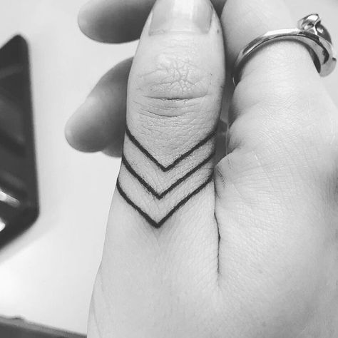 Chevron Tattoo, Ant Tattoo, Word Tattoo Ideas, Circular Tattoo, Ring Tattoo Designs, Jack Tattoo, Thumb Tattoos, Bird Tattoos For Women, Key Tattoo