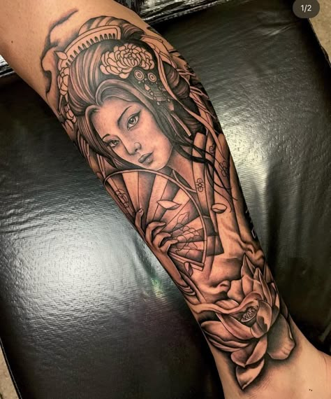 Japanese Forearm Tattoo, Dragon Eye Drawing, Tattoo Ideas Males, Geisha Tattoo, Full Sleeve Tattoo Design, Forearm Tattoo Women, Medusa Tattoo, Leg Tattoo Men, Warrior Tattoo