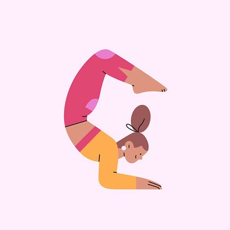 Flexible Illustration, Working Out Illustration, Text Illustration, Workout Illustration, Yoga Illustrations, Flexibility Illustration, Meditation Illustration, Yoga Pose Illustration Art, Yoga Illustration Art Graphic Design