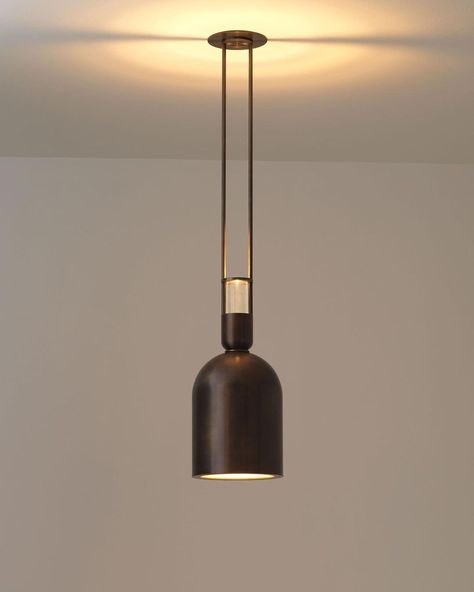 ALLIED MAKER (@alliedmaker) posted on Instagram: “We love the Aria collection for many reasons. But we love it most when it lights up at night to throw a moody reflection on the ceiling and…” • Oct 26, 2021 at 12:30am UTC Moody Pendant Lights, Allied Maker, The Ceiling, Interior Lighting, At Night, Love It, Light Up, Pendant Lighting, Pendant Light