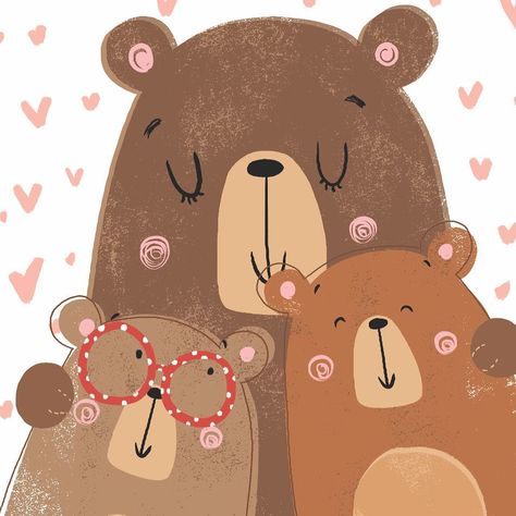 Angelika Scudamore on Instagram: “Working on some new greeting card designs ☺️ #love #bear #bearhugs #bears #cute #mummybear #bears #illustration #illustrate #kids #babybear…” Bears Illustration, Bears Cute, Invitation Card Birthday, Baby Magic, Advocate Art, City Illustration, Love Bear, Bear Hug, Greeting Card Design