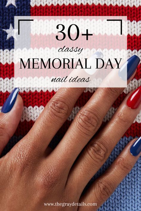 memorial day nails, memorial day nail ideas, nail ideas, fourth of july nails, red white blue nails, patriotic nails Diy July 4th Nails, Simple 4th Of July Nails French Tip, Memorial Day Dip Nail Ideas, Memorial Day Toes, Fourth Of July Nails Easy Diy, Memorial Day Nails Gel Short, Patriotic French Manicure, Memorial Day Manicure Ideas, Patriot Nail Designs