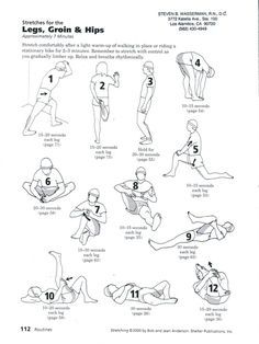 Keep it flexible! #Stretches for the Legs, Groin & Hips...need to print and do this as getting older... Flexible Stretches, Stretches For Flexibility, Leg Cramps, Yoga Iyengar, Yoga Exercises, Stretching Exercises, Hip Flexor, Yoga Stretches, Vinyasa Yoga