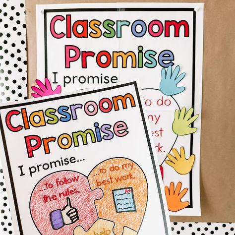 Class Rules First Grade, Rules Lesson Plan Preschool, Class Rules Anchor Chart 1st Grade, Our Class Promise Anchor Chart, Classroom Rules For Grade 1, First Grade Classroom Rules, Class Promise Anchor Chart, Class Rules Anchor Chart, Our Class Is A Family Anchor Chart