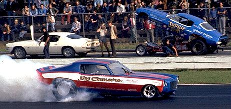 70s Funny Cars - The King Camaro Dragster Car, Top 20 Funniest, Amc Gremlin, Funny Car Drag Racing, Nhra Drag Racing, Funny Cars, Old Race Cars, Drag Racing Cars, Drag Cars