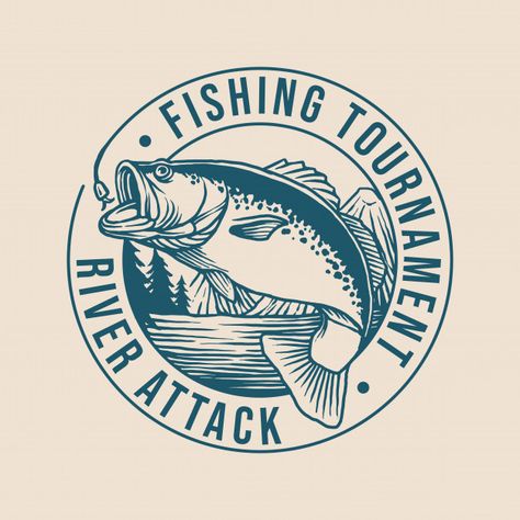 Fishing Charter Logo, Fishing Club Logo, Fishing Logo Design Graphics, Fishing Logos, Bd Design, Fishing Tee Shirts, Fishing Tournament, Fishing Logo, Logo Club