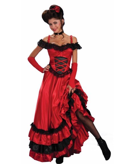 saloon girl attire | Western Saloon Girl Wench Moulin Rouge Fancy Dress Costume Plus Size Fancy Dress Costume Ideas, Saloon Girl Dress, Wild West Costumes, Red Fancy Dress, Saloon Girl Costumes, Dress Costume Ideas, Saloon Girl, Saloon Girls, Western Costumes